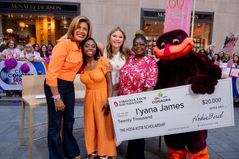 I'yana James with Hoda Kotb in NYC