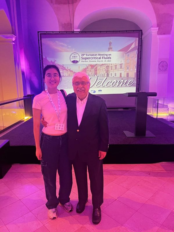 Dawn Rhee and Erdogan Kiran at an international conference.