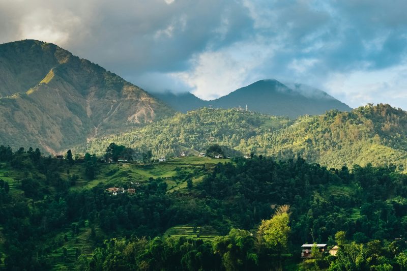 Landscape image of a forested region of Nepal