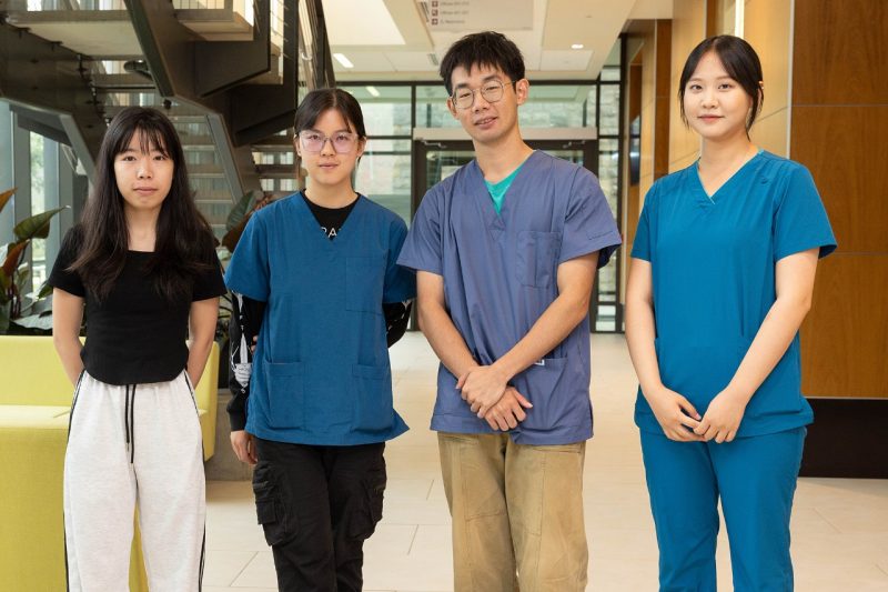 Students Four DVM students from the Northwest Agriculture and Forestry University in China.