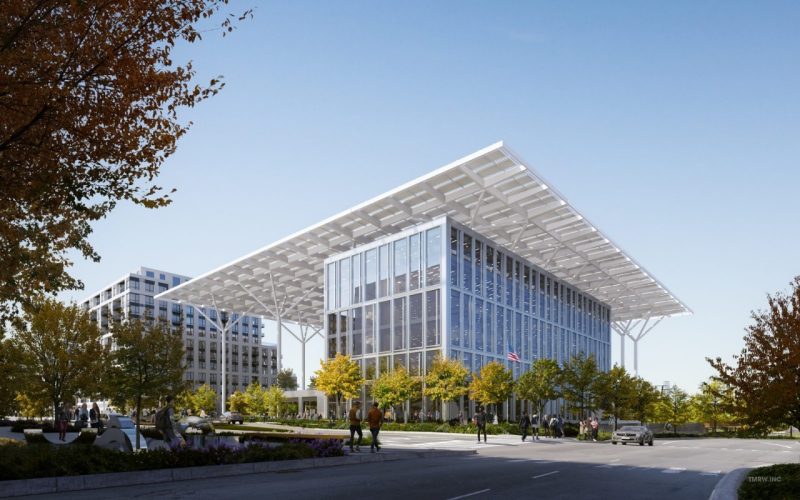 Rendering of HITT Contracting headquarters in Falls Church