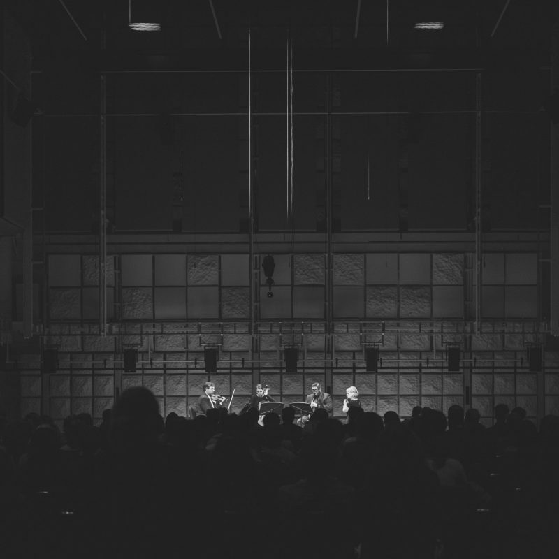 Virginia Tech faculty perform in the Multimedia Room at McGill University in Montreal in October 2024. Photo courtesy of Super Club Video.
