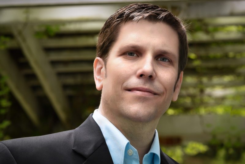Tenor and Virginia Tech faculty member Brian Thorsett, a white man with short brown hair.