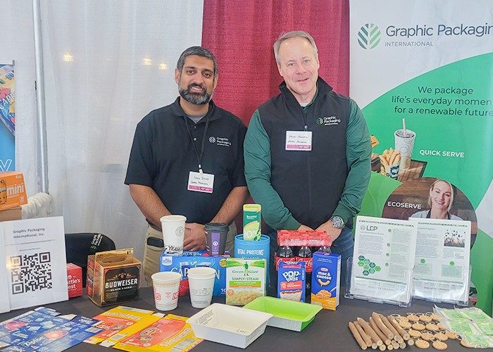 Graphic Packaging Institue Representatives at HokiePack Graphic Packaging International representatives at HokiePack were (from left) Irfan Bhimji and Bryan Aderhold.
