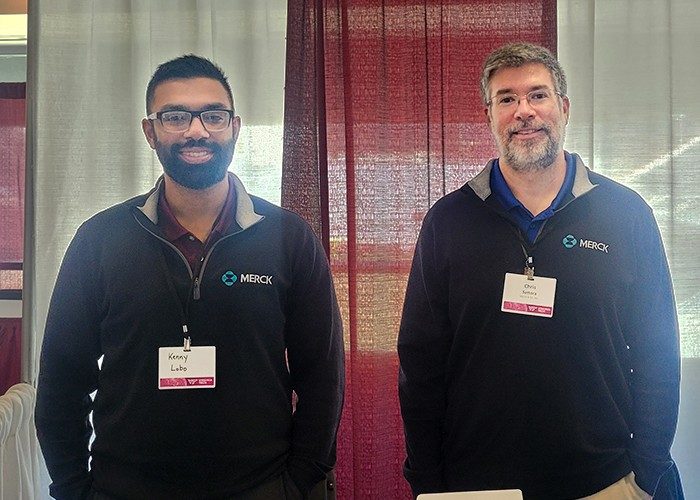 Chris Sattora and Kenny Lobo from Merck attended HokiePack 2025. Chris Sattora and Kenny Lobo from Merck attended HokiePack 2025.
