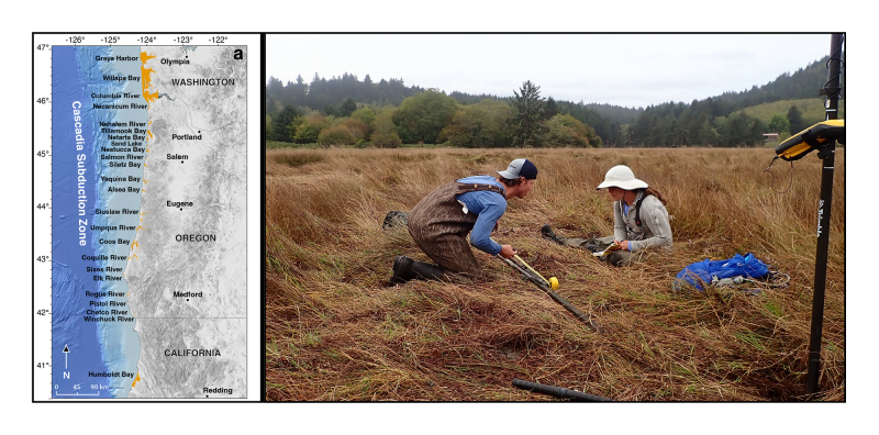 tinaduragraphic and photo The two maps show the expansion of the floodplains on the Coast of Oregon.