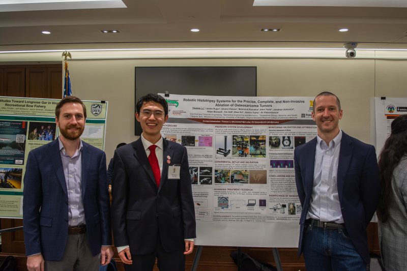 Virginia Tech students present research at the General Assembly in Richmond Faculty and a student at recent event in Richmond.