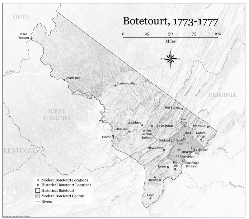 Botetourt map graphic A graphic of the map itself