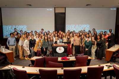 PRISM’s Presentation for Dean Sarker, Fall 2024. Photos courtesy of PRISM. 