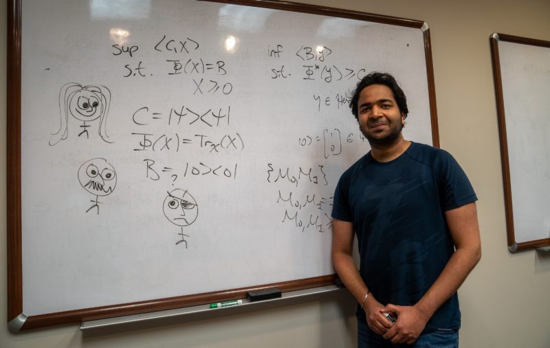 Akshay Bansal by whiteboard.