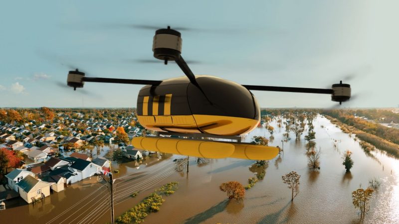 Conceptual aircraft design of the AUVSI student chapter team. Image rendering by Sophia Chen.