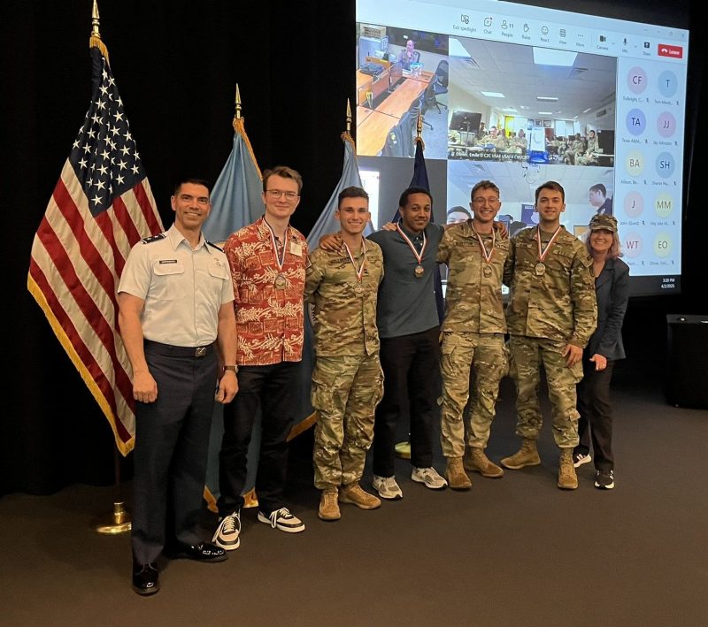 Virginia Tech team at National Security Agency Cyber Exercise. Photo courtesy of Jamie Cogbill. 